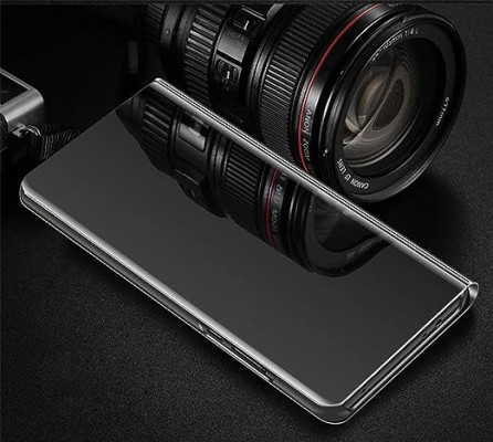   Калъф тефтер огледален CLEAR VIEW за Samsung Galaxy A72 4G A725F / Samsung Galaxy A72 5G A726B черен 